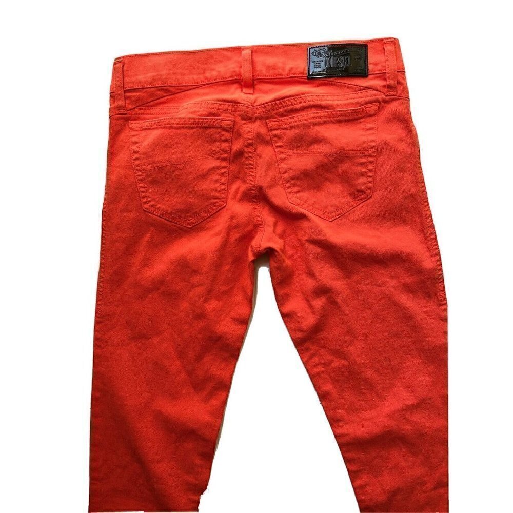 Diesel Women Denim Orange Getlegg Slim Skinny 0019Z Jeans Size W26 - Picture 7 of 8